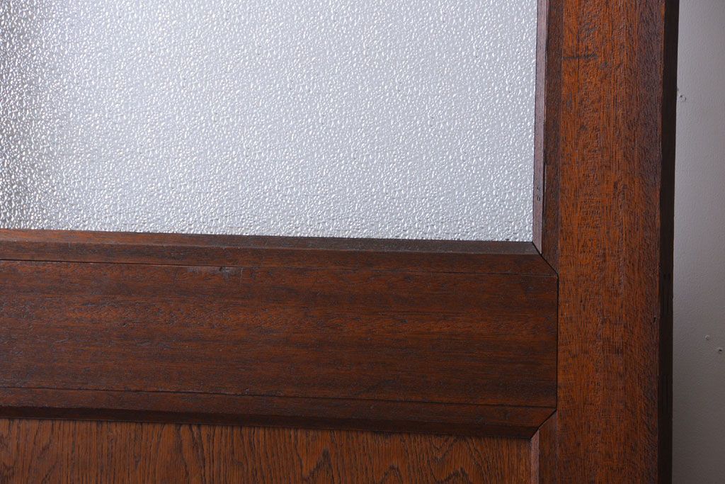 和製アンティーク　ダイヤガラス入り!レトロな木製ドア(2)