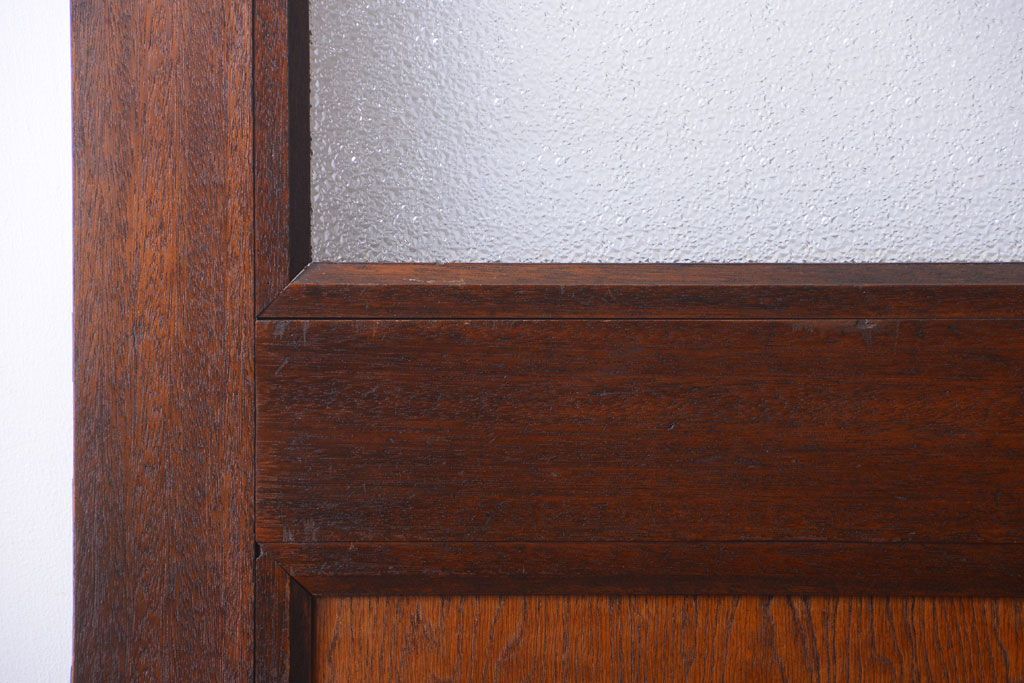 和製アンティーク　ダイヤガラス入り!レトロな木製ドア(2)