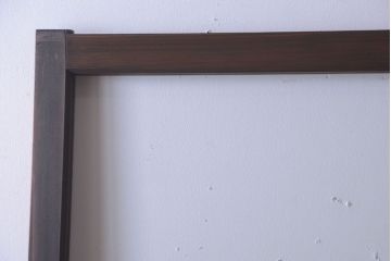 和製アンティーク　幅の狭い古いガラス戸2枚セット