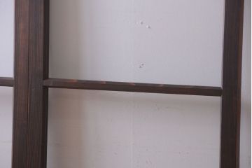 和製アンティーク　幅の狭い古いガラス戸2枚セット
