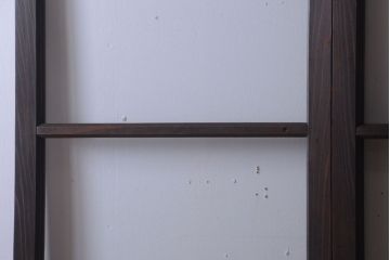 和製アンティーク　幅の狭い古いガラス戸2枚セット