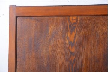 古民具・骨董　栓材一枚板!特注品の高級アンティーク帯戸2枚セット