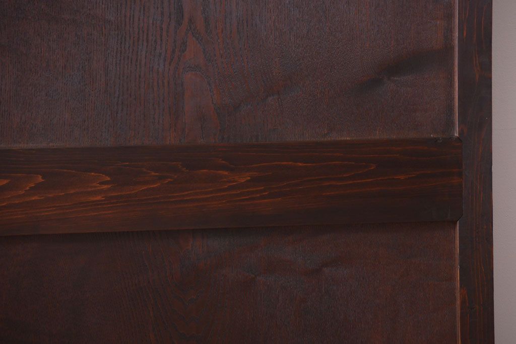 古民具・骨董　栓材一枚板!特注品の高級アンティーク帯戸2枚セット