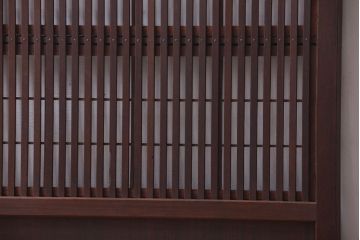 アンティーク　裏障子付き!和モダンな格子戸