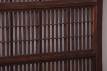 アンティーク　裏障子付き!和モダンな格子戸