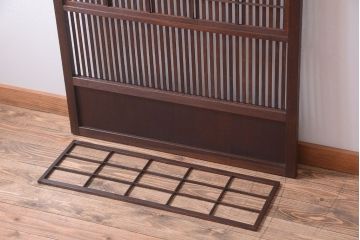 アンティーク　裏障子付き!和モダンな格子戸