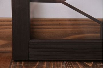 アンティーク　モダンな古い木製明り取り(欄間)