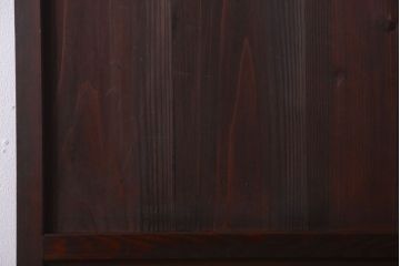 アンティーク　色ガラス入り!モダンなガラス帯戸2枚セット