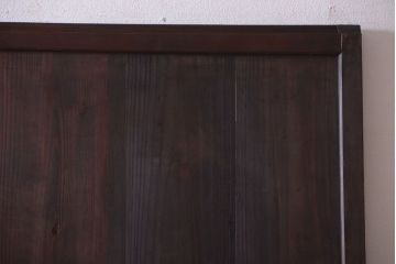 アンティーク　色ガラス入り!モダンなガラス帯戸2枚セット
