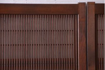 古民具・骨董　腰板欅材!上質で上品な高級格子戸4枚セット