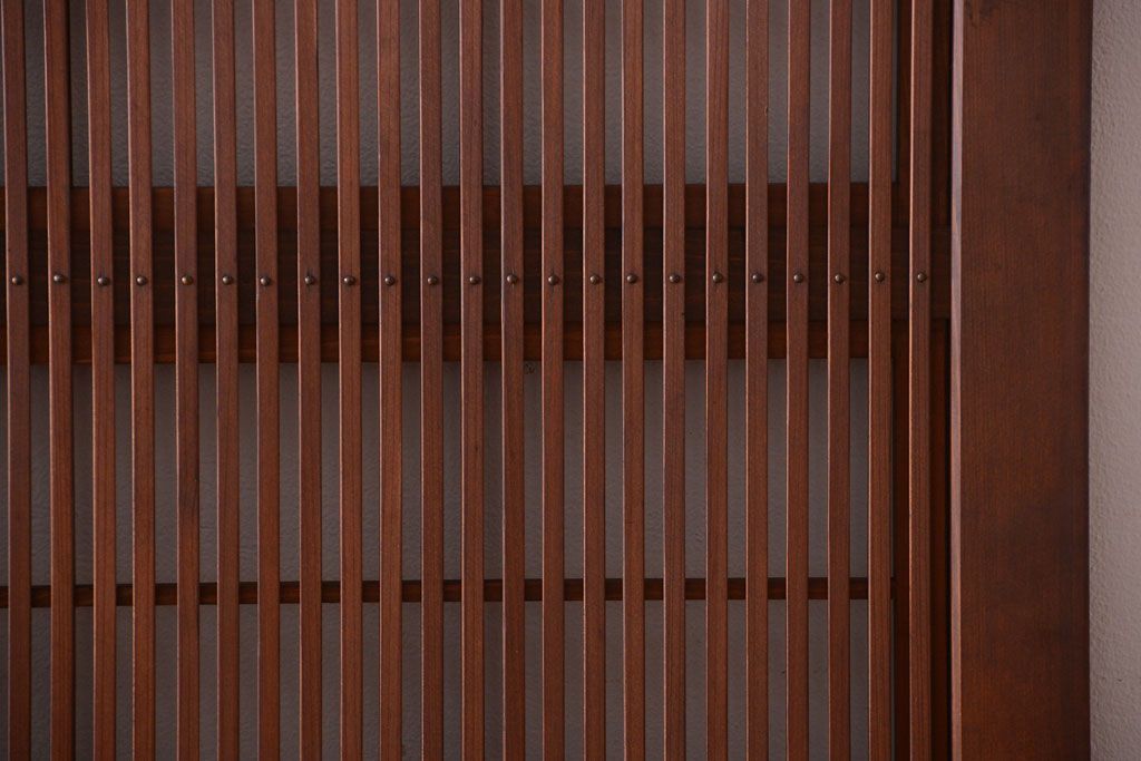 古民具・骨董　腰板欅材!上質で上品な高級格子戸4枚セット