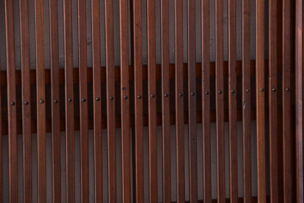 古民具・骨董　腰板欅材!上質で上品な高級格子戸4枚セット