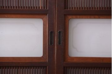古民具・骨董　腰板欅材!上質で上品な高級格子戸4枚セット