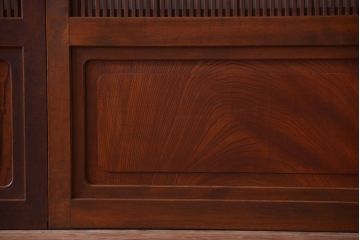 古民具・骨董　腰板欅材!上質で上品な高級格子戸4枚セット