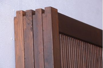 古民具・骨董　腰板欅材!上質で上品な高級格子戸4枚セット