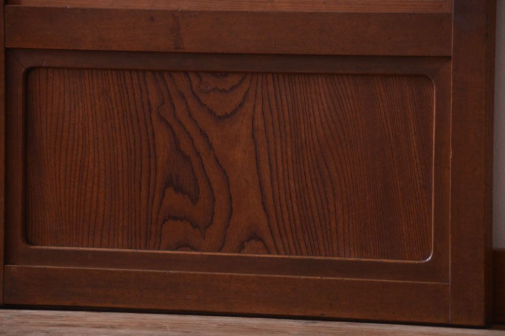 古民具・骨董　腰板欅材!上質で上品な高級格子戸4枚セット