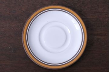 イギリスビンテージ HORNSEA(ホーンジー)　Contour(コントウァ)シリーズ　カップ&ソーサー4客、皿4枚セット