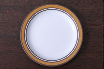 イギリスビンテージ HORNSEA(ホーンジー)　Contour(コントウァ)シリーズ　カップ&ソーサー4客、皿4枚セット