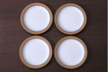イギリスビンテージ HORNSEA(ホーンジー)　Contour(コントウァ)シリーズ　カップ&ソーサー4客、皿4枚セット