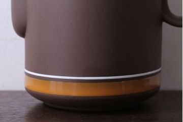 イギリスビンテージ HORNSEA(ホーンジー)　Contour(コントウァ)シリーズ　ポット、ミルク入れ2点セット