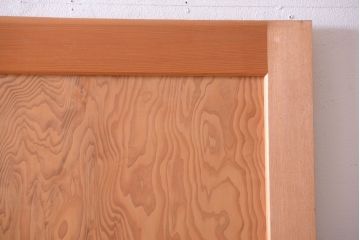 アンティーク　高級品!秋田杉一枚板の木味格子帯戸