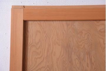 アンティーク　高級品!秋田杉一枚板の木味格子帯戸