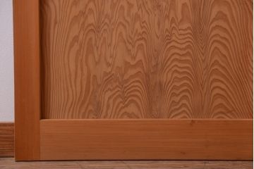 アンティーク　高級品!秋田杉一枚板の木味格子帯戸