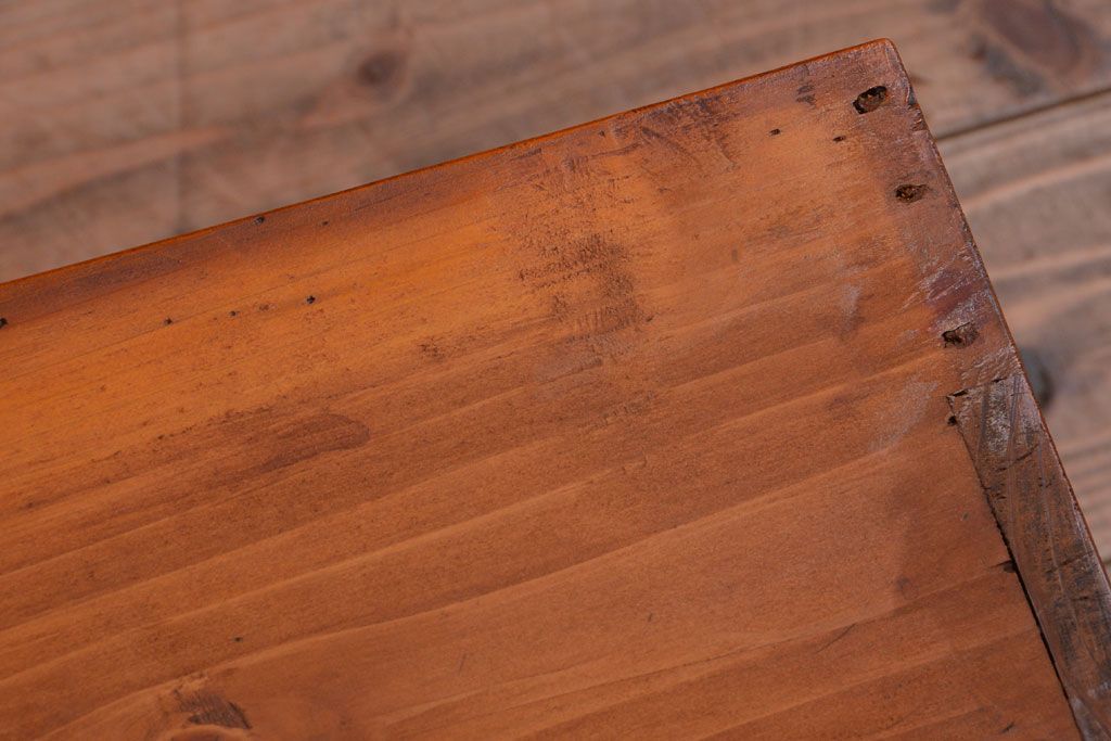 アンティーク家具　アンティーク　小ぶりでシンプルなローボード(テレビボード)(2)