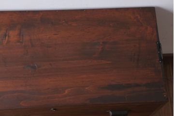 アンティーク家具　和製アンティーク　鉄脚付き!シンプルな桐箪笥ローボード(1、桐たんす)