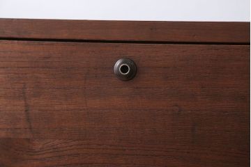 アンティーク家具　和製アンティーク　鉄脚付き!シンプルな桐箪笥ローボード(1、桐たんす)