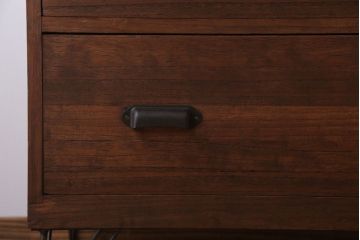 アンティーク家具　和製アンティーク　鉄脚付き!シンプルな桐箪笥ローボード(2)