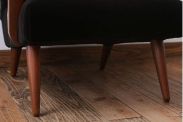 アンティーク家具　アンティーク　シンプルな1人掛けアームソファ(1)