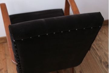 アンティーク家具　アンティーク　シンプルな1人掛けアームソファ(1)