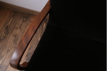 アンティーク家具　アンティーク　シンプルな1人掛けアームソファ(2)