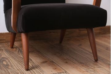 アンティーク家具　アンティーク　シンプルな1人掛けアームソファ(2)