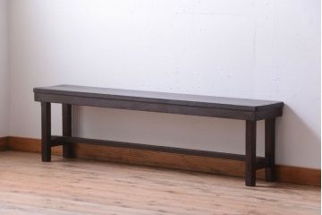 アンティーク家具　和製アンティーク　古い木のシンプルなベンチ