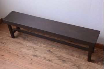 アンティーク家具　和製アンティーク　古い木のシンプルなベンチ
