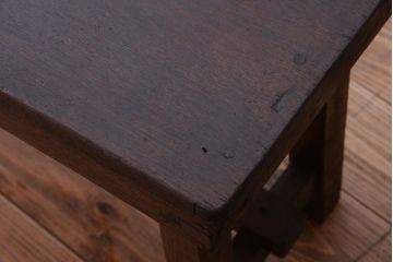 アンティーク家具　和製アンティーク　古い木のシンプルなベンチ