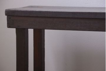 アンティーク家具　和製アンティーク　古い木のシンプルなベンチ