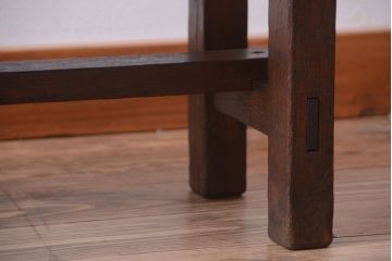 アンティーク家具　和製アンティーク　古い木のシンプルなベンチ