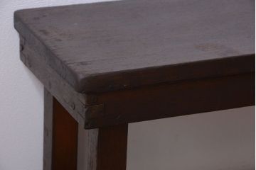 アンティーク家具　和製アンティーク　古い木のシンプルなベンチ