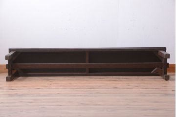 アンティーク家具　和製アンティーク　古い木のシンプルなベンチ