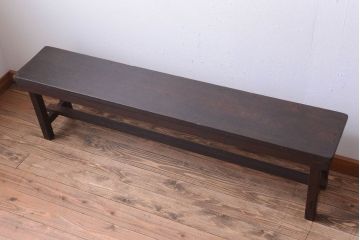 アンティーク家具　和製アンティーク　古い木のシンプルなベンチ