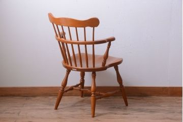 中古　柏木工　ナラ材のダイニングチェア(1)