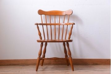 中古　柏木工　ナラ材のダイニングチェア(2)