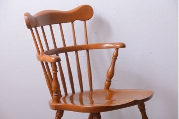 中古　柏木工　ナラ材のダイニングチェア(2)