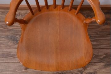 中古　柏木工　ナラ材のダイニングチェア(2)