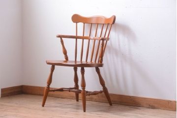 中古　柏木工　ナラ材のアームチェア(1)