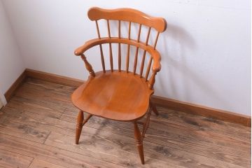 中古　柏木工　ナラ材のアームチェア(1)