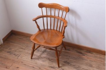 中古　柏木工　ナラ材のアームチェア(2)